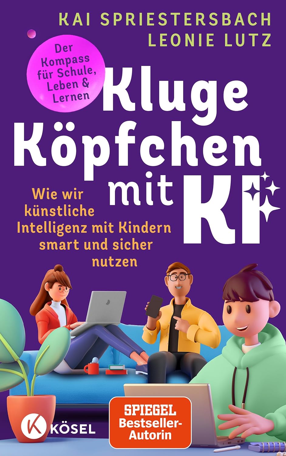 Buchcover „Kluge Köpfchen mit KI“